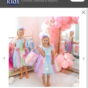 Pottery barn, size 7 to 8 rainbow light up dress